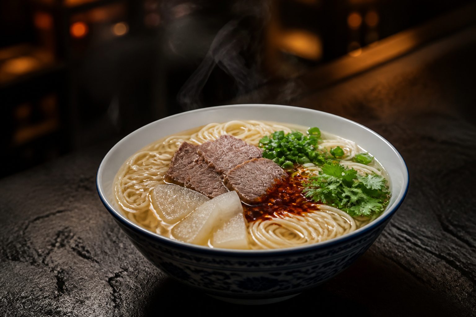 IMRAN Lanzhou hand-pulled beef noodle soup 兰州牛肉面
