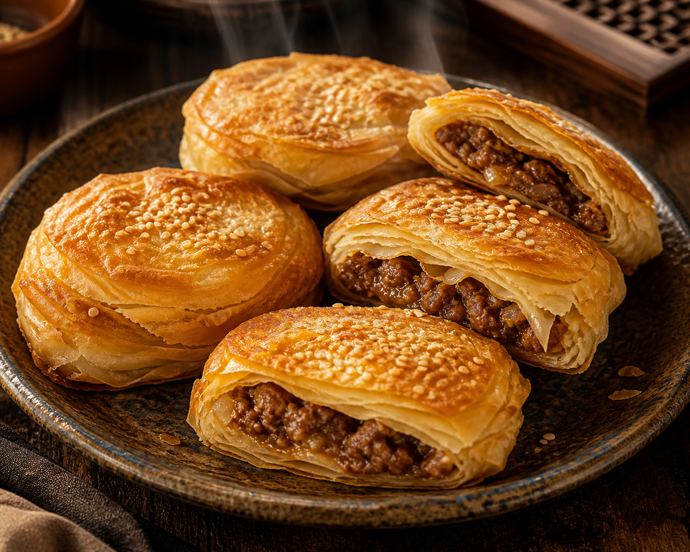 Half dozen crispy beef pancakes 六个装